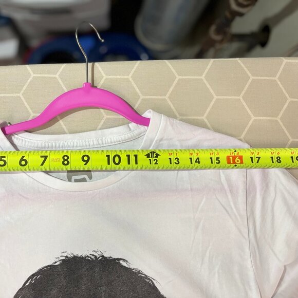 Frank Zappa silhouette portrait white Tshirt, UNISEX Size Medium - Picture 5 of 8